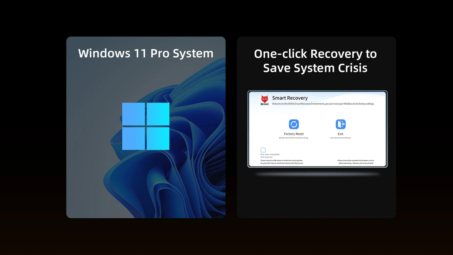 BMAX Laptop X17 Pro 15.6" Full HD 32GB RAM 1TB SSD AMD Ryzen 7 7730U Windows 11 Gaming And Business BT WiFi Type-C Notebook