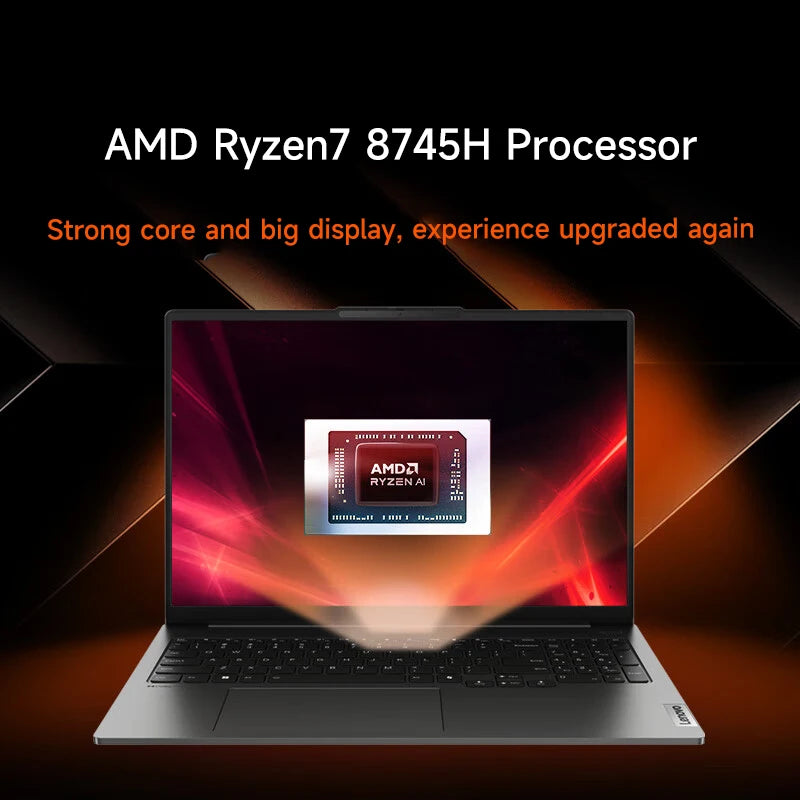 Lenovo laptop Xiaoxin Pro16 2024 AMD Ryzen R7 8745H/8845H 16-Inch 2.5K 120Hz 16/32GB LPDDR5 RAM 1T/2TB SSD Computer Notebook PC