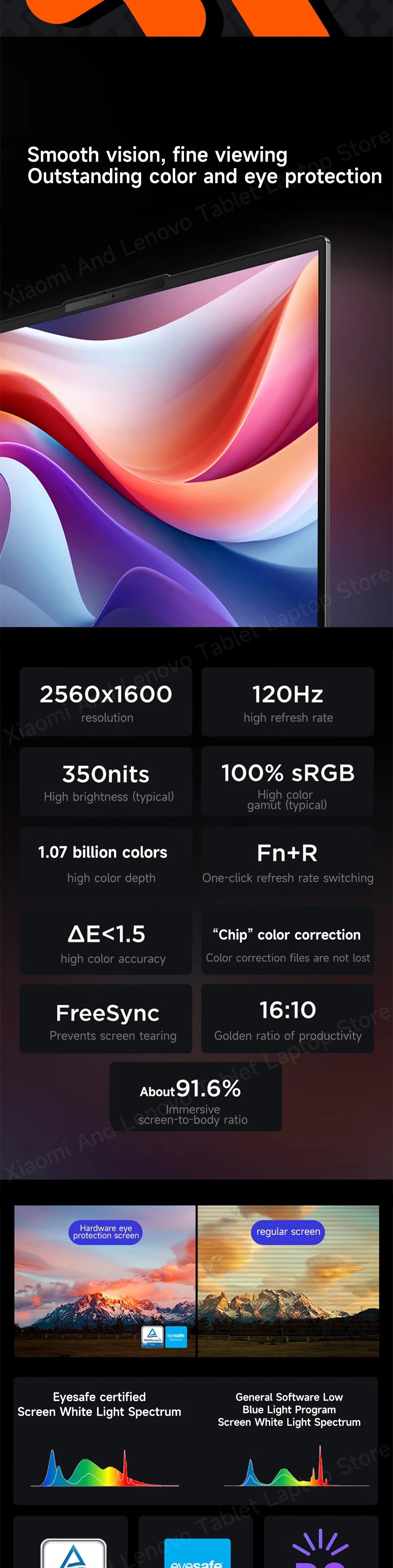 Lenovo laptop Xiaoxin Pro16 2024 AMD Ryzen R7 8745H/8845H 16-Inch 2.5K 120Hz 16/32GB LPDDR5 RAM 1T/2TB SSD Computer Notebook PC