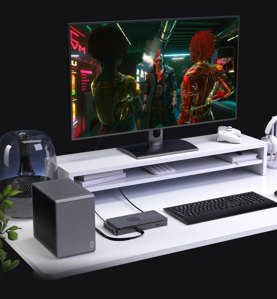 2025 Latest GPD G1 Graphics Card Expansion Dock USB 3.2 Type A SD 4.0 HDMI Compatible SD 4.0 Card Reader DisplayPort 1.4a