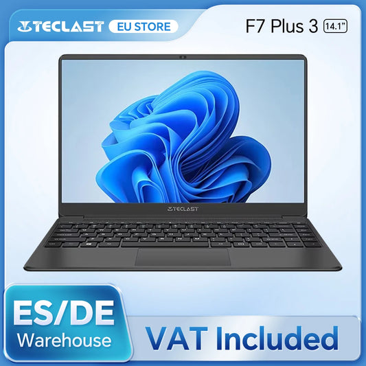 Teclast F7 Plus 3 Laptop, 14.1 Inches, 8Th Gen. Gemini Lake Celeron Cpu, 8Gb Ram, 256Gb Ssd, 1920 X 1080 Ips