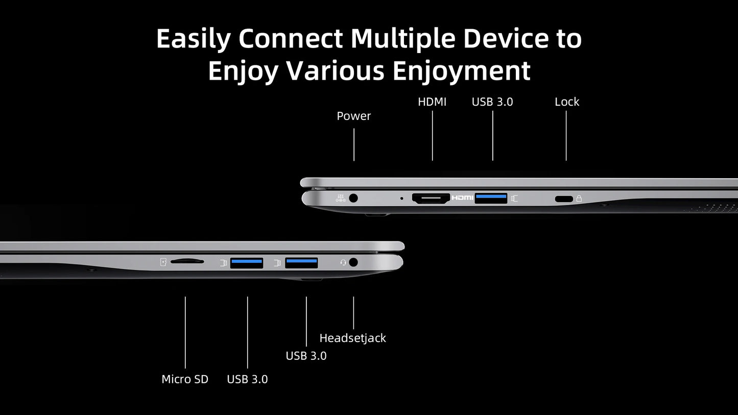 Bmax 15.6"" X15 Pro 16Gb Ram 512Gb Ssd Intel N95 Cpu Windows 11 Notebook 1920*1080 Dual Wifi USB Pc Laptop Ddr4