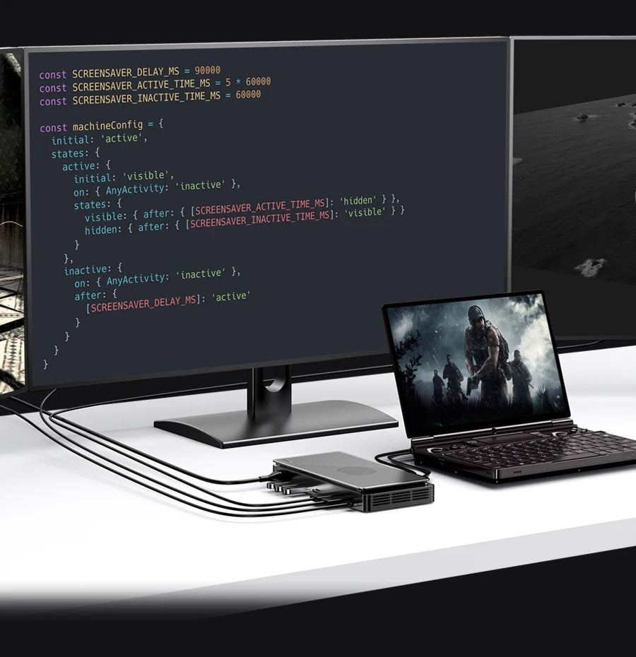 2025 Latest GPD G1 Graphics Card Expansion Dock USB 3.2 Type A SD 4.0 HDMI Compatible SD 4.0 Card Reader DisplayPort 1.4a