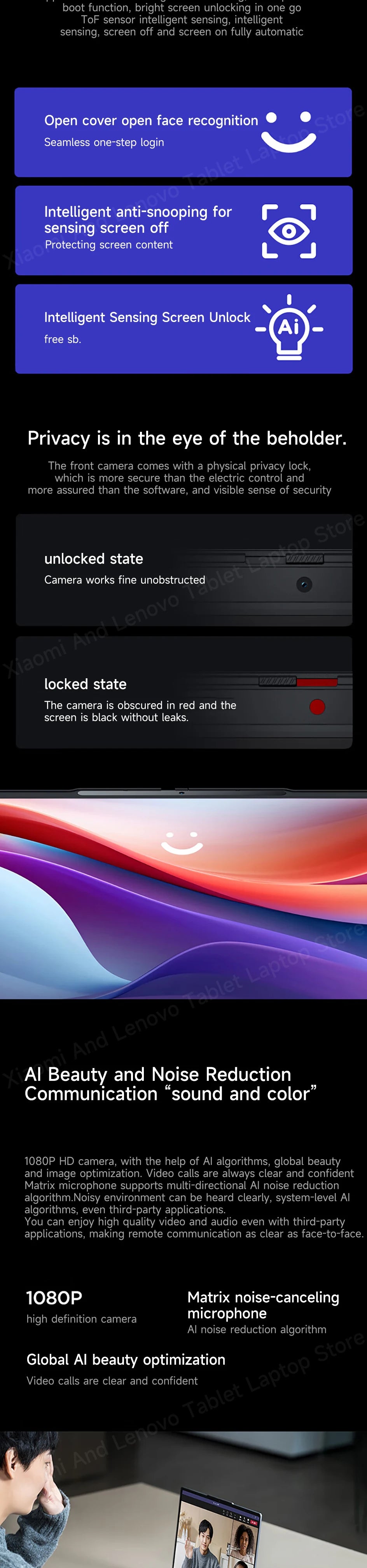 Lenovo laptop Xiaoxin Pro16 2024 AMD Ryzen R7 8745H/8845H 16-Inch 2.5K 120Hz 16/32GB LPDDR5 RAM 1T/2TB SSD Computer Notebook PC