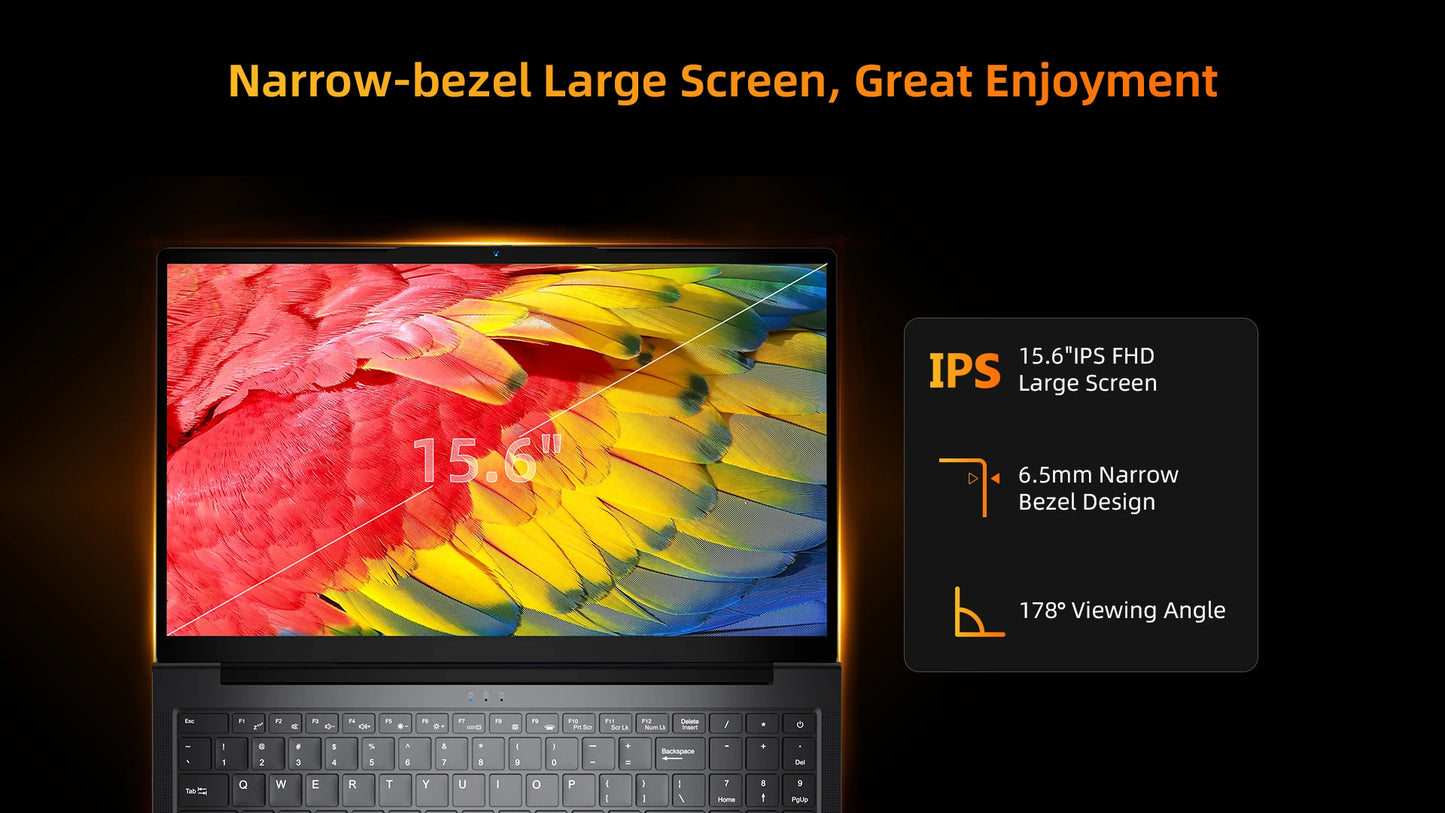 BMAX Laptop X17 Pro 15.6" Full HD 32GB RAM 1TB SSD AMD Ryzen 7 7730U Windows 11 Gaming And Business BT WiFi Type-C Notebook