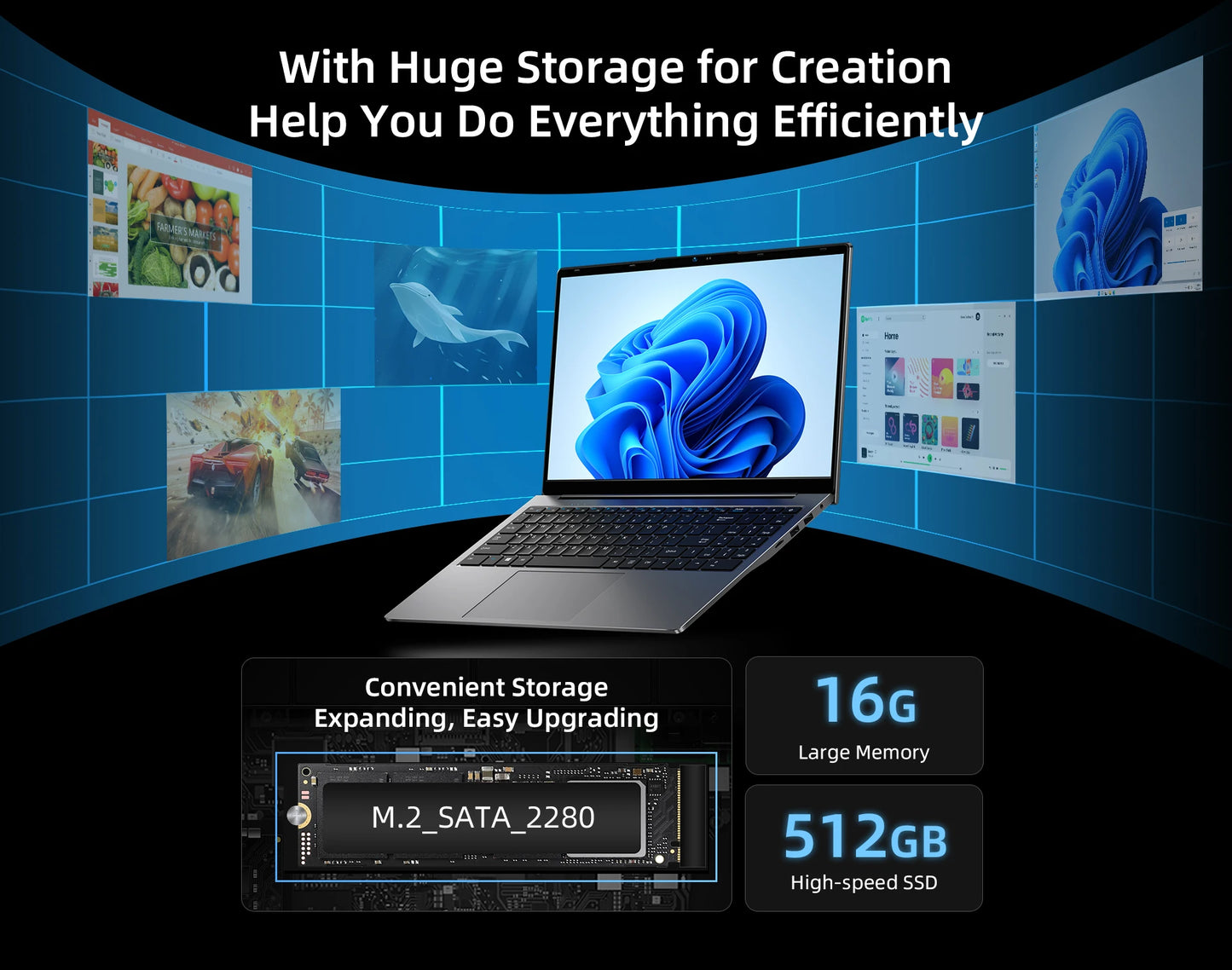 Bmax 15.6"" X15 Pro 16Gb Ram 512Gb Ssd Intel N95 Cpu Windows 11 Notebook 1920*1080 Dual Wifi USB Pc Laptop Ddr4